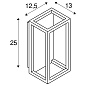 1005201 SLV QUADRULO LED WL anthracite уличный настенный светильник — фото 15