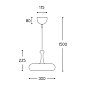 Подвесной светильник Lustri Aldo Bernardi, L4, Ø30 см, LED 10 Вт, розетка на 1 выход, медь L4/LED/CU/R4-1 — фото 1