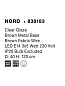 838183 NORD Novaluce светильник LED E14 3x5Вт 230В IP20
