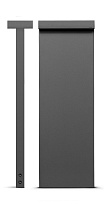 Look боллард двусторонний H. 870mm антрацитово-серый 4000 K 23 Вт