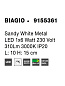 9155361 BIAGIO Novaluce спот LED 1x6W 230V 310Lm 3000K IP20