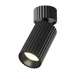 C108CL-01-GU10-B Maytoni Calipso потолочный спот цилиндрической формы черного цвета