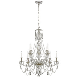 RL5006CG Visual Comfort Daniela подвесная двухъярусная хрустальная люстра