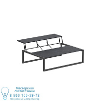 NINIX LOUNGE TABLE 150T ПОКРЫТЫЙ АНТРАЦИТОВО-КЕРАМИЧЕСКИЙ NERO MARQUINA Royal Botania