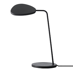 13422 Muuto Leaf настольная лампа с изогнутой стойкой черная