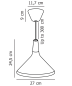 Nori 27 подвесной светильник Nordlux белый 2120853001
