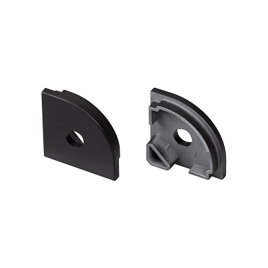 049405 Arlight Заглушка SL-KANT-H20 BLACK с отверстием