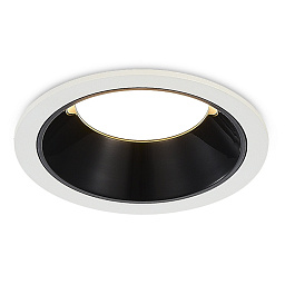 ST755.438.07 ST-Luce встраиваемый потолочный светильник чёрный с матовым внутренним отражателем