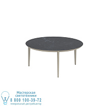СТОЛ U-NITE КРУГЛЫЙ Ø 160 СМ АЛЮМИНИЕВЫЕ НОЖКИ ПЕСОК - СТОЛЕШНИЦА СТОЛА КЕРАМИЧЕСКАЯ NERO MARQUINA Royal Botania
