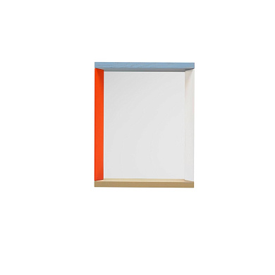 20140703 Colour Frame Vitra Зеркало маленькое с синей и оранжевой рамкой