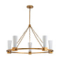 Люстра Kristy Elstead KRISTY5-DG-OPAL состаренное золото — фото 6