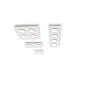 BRIR4WWC12EN0 Lumen Center Brick Lineare 4 PL прямоугольный потолочный светильник белый; хром — фото 2