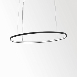 SUPERLOOP HC SBL OVAL M 930 B Delta Light SUPERLOOP черный подвесной потолочный светильник овальной формы
