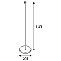155790 SLV FENDA Floor stand I E27 FL black торшер — фото 17