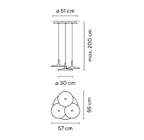 Skan,Pendant Green L1 2700K,1-10V PUSH