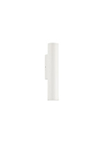 Sandy White Aluminium & Glass LED 6Watt 220-240Volt 460Lm IP65 2700K Up & Down Light D:4.5 W:7 H:23 cm