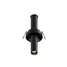 C140RS-L200-7W4K-B Maytoni Focus встраиваемый потолочный цилиндрический светильник черного цвета