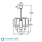 Pentagon люстра Bella Figura CL418 35 CLEAR