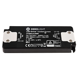862226 Deko light Flat плоский блок питания для светодиодов, чёрный