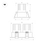 Встраиваемый двойной карданный светильник Arlight MS-FLOW-BUILT-S157x85-2x6W — фото 1