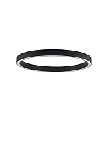 Triac Dimmable Sandy Black Aluminium & Acrylic LED 60 Watt 220-24 Volt 3389 Lm 3000K IP20 D: 100 H: 6.5 cm