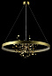 1860/304 GARDEN Crystal lux Люстра 3х60W + 8W LED + G9 LED Золото