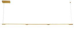 LARGO SP33W L1770 GOLD Crystal Lux LARGO подвесной светильник с длинным линейным корпусом золотого цвета