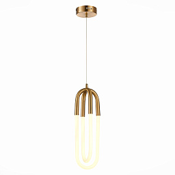 SL1579.303.02 ST-Luce Mofisto подвесной светильник с двойным U-образным контуром из латуни
