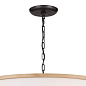 Heddle 6 Light Chandelier Anvil Iron and Beech люстра 52466AVI Kichler — фото 9
