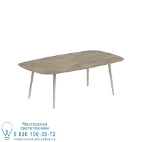 STYLETTO STANDARD ОБЕДЕННЫЙ СТОЛ 220x120CM АЛЮМИНИЕВЫЕ НОЖКИ ГРИБ КЕРАМИЧЕСКАЯ СТОЛЕШНИЦА TERRA SABBIA Royal Botania