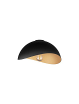 Sandy Black & Inner Gold Metal LED E27 1x12Watt 100-240Volt IP20 bulb excluded D: 30 H: 15 cm
