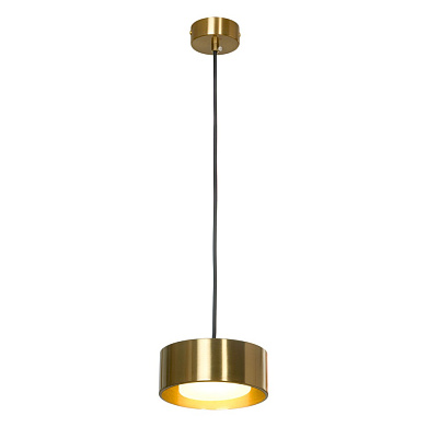 подвесной светильник с металлическим плафоном цвета бронзы