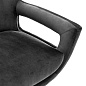 111029 Swivel Chair Flavio granite grey кресло Eichholtz