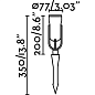 70037 SLOT-35 Black spike светильник для сада Faro barcelona