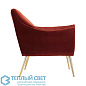 Leandro Lounge Chair Paprika Velvet мягкое сиденье Arteriors 8160