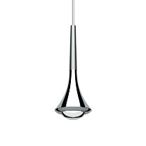 RAIN PENDANT CHROME BRUSHED CHROME ACCENT 3000K O.C. 156016