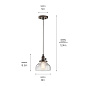 Avery 1 Light Bell Mini Pendant Olde Bronze подвесной светильник 43850OZ Kichler — фото 1