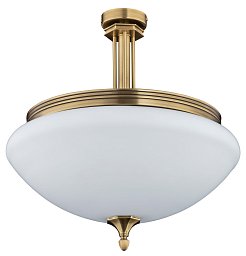 DEC-PL-3 Kutek Decor swarovski потолочный накладной светильник с матовым стеклянным плафоном и декоративным орнаментом