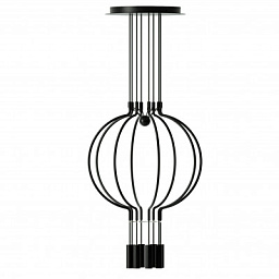 SPLIAIP8NENELED Axolight Liaison S8 SP LED маленькая дизайнерская люстра чёрный