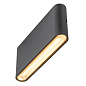1007144 SLV OVAL 18 2700/3000K 10W black настенный светильник — фото 2