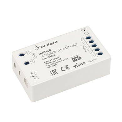 032342 Arlight Диммер ARL-SIRIUS-TUYA-DIM-SUF (12-24V, 4x4A, 2.4G)