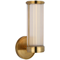 Ranier Single Bath Light натуральная латунь с прозрачными стеклянными стержнями