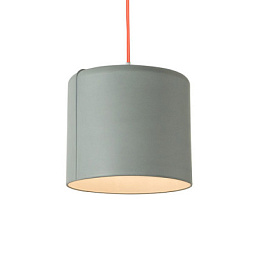 IN-ES020GR-AF In-es Artdesign Candle подвесная люстра с цилиндрическим абажуром серо-оранжевого оттенка