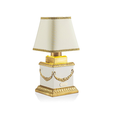 Аккумуляторная лампа Villari Impero Empire Rechargable Lamp - Белый и Золотой