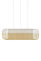 Pendant Lamp BAMBOO OVAL M white