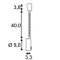 146692 SLV DIO FLEX PLATE светильник накладной с выключателем 50W, хром