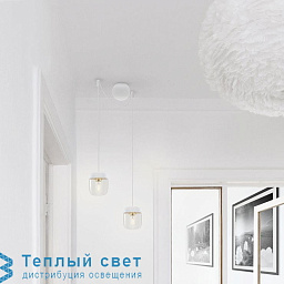 подвесной светильник с тремя плафонами черный