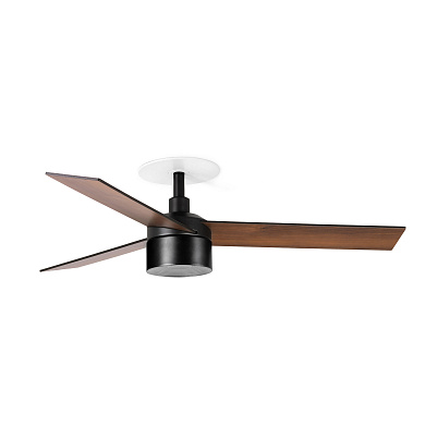 Встраиваемая люстра-вентилятор Faro Barcelona Rudder S Ø1060, 3 лопасти, DC-мотор, LED TEK, 4000 K