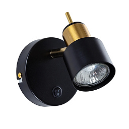 A1906AP-1BK Arte Lamp ALMACH спот настенный черный с поворотной головкой