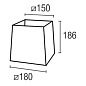 PAN-179-14 Leds C4 Shade Square 180x186x150mm — фото 1